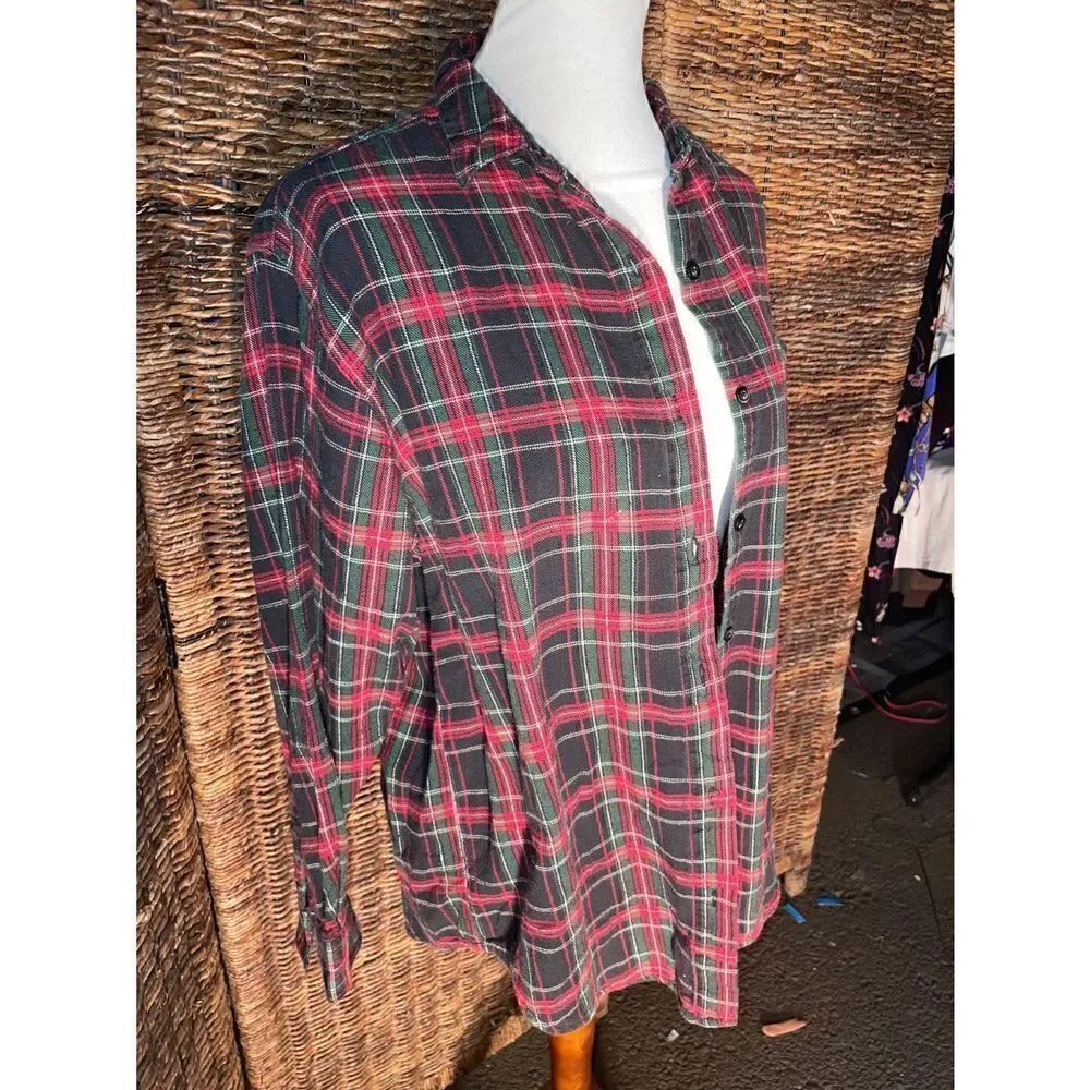 Basic Editions Long-Sleeve Flannel M - Picture 4 of 9